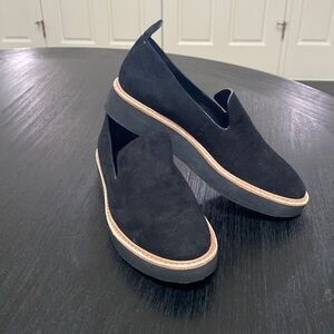 Vince Zeta Black Suede Loafer Size 5.5